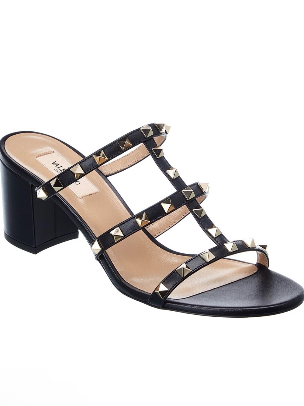 Valentino Rockstud Caged 60 Leather Sandals